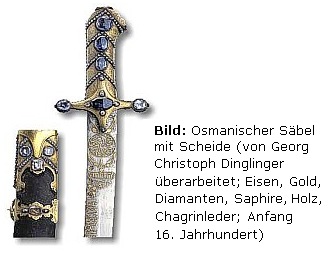 Osmanischer S&auml;bel mit Scheide