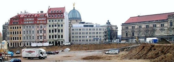 Wiederaufbau des Ostbereiches des Neumarkt-Gebietes
