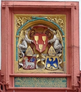 Burg Meißen - Detail am Portal der Domherrenhöfe