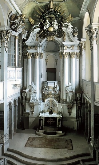 Kanzelaltar in der Schlosskapelle Weesenstein
