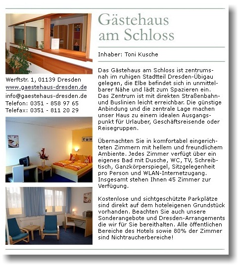 G&auml;stehaus am Schloss