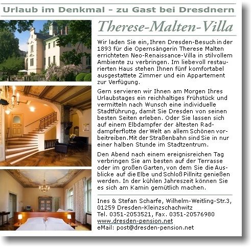 Anzeige: Therese-Malten-Villa